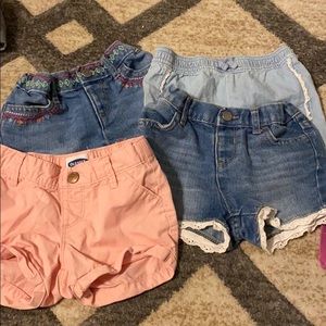 4 Pairs of Girl Shorts Size 3t